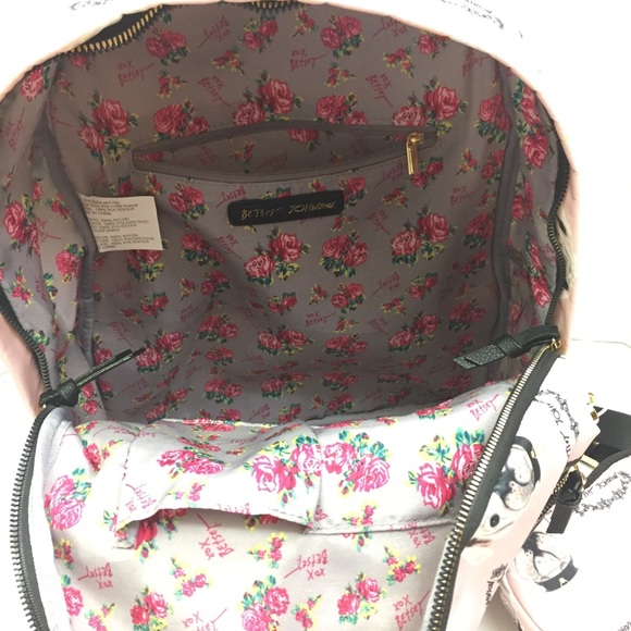 Betsey Johnson 🐕 Pug Bulldog Backpack w/Wristlet - Picture 8 of 8